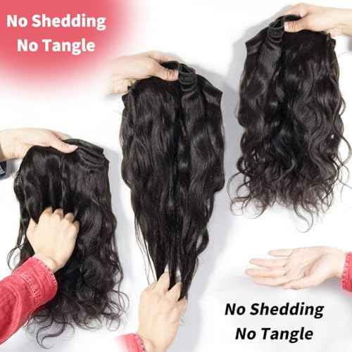 12A Brazilian Human Hair Bundles 16 18 20 Inch Body Wave Bundles Human Hair 100% Unprocessed Brazilian Virgin Human Hair Body Wave 3 Bundles Human Hair Extension Natural Color