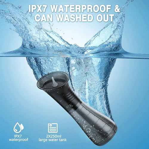 Upgraded Ear Wax Removal, Ear Cleaner with LED Display & Dual Tank,IPX7 Effective & Safe Ear Cleaning Kit Includes 19 Tips, Cotton Swabs for Home