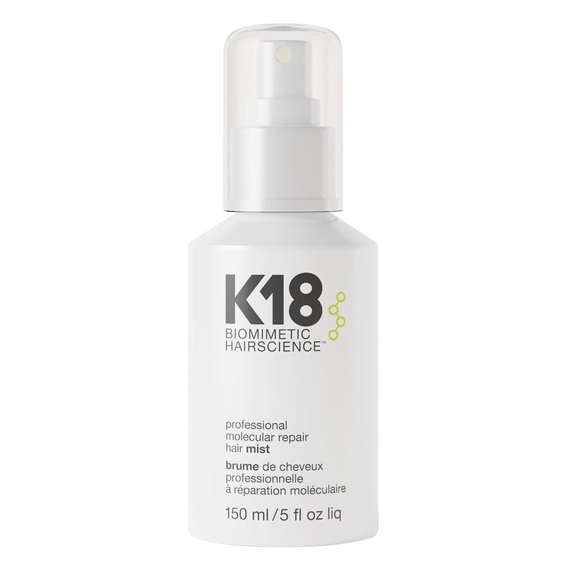 K18 Professional Molecular Repair Mist For Damaged Hair, Reverses Existing Damage From Bleach, Color, Chemical Services & Heat, 5.07 Fl Oz