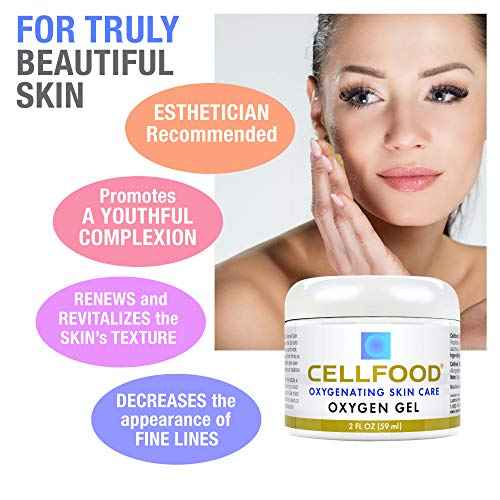Cellfood Oxygen Gel - 2 fl oz, Pack of 3 - Tightening and Firming Face Moisturizer - Aloe Vera, Lavender Blossom Extract, Glycerine - Hypoallergenic, Non-GMO