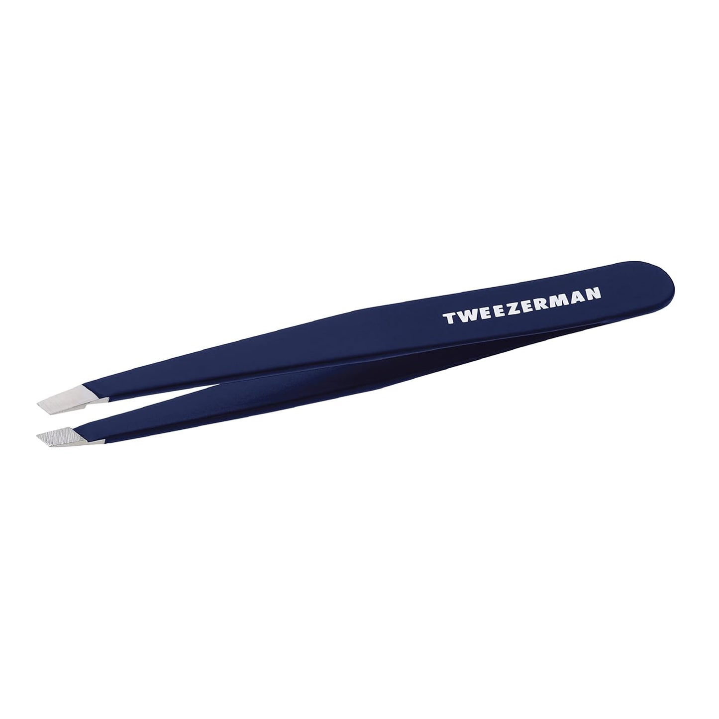 Tweezerman Slant Tweezer - Evening Blue Stainless Steel Hair Removal Tool