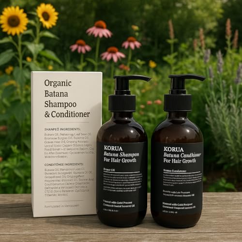 Batana Oil Shampoo and Conditioner for Hair Growth and Healthy Hair