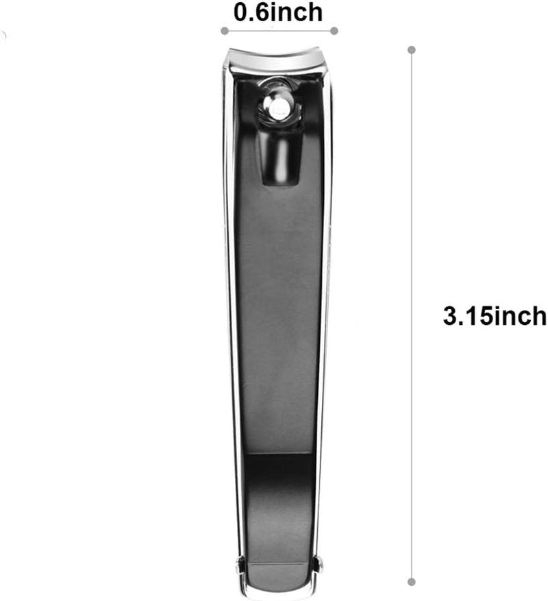 ICEYLI Premium Stainless Steel Nail Clippers Set - 2 Pcs Curved Blade for Fingernails & Toenails