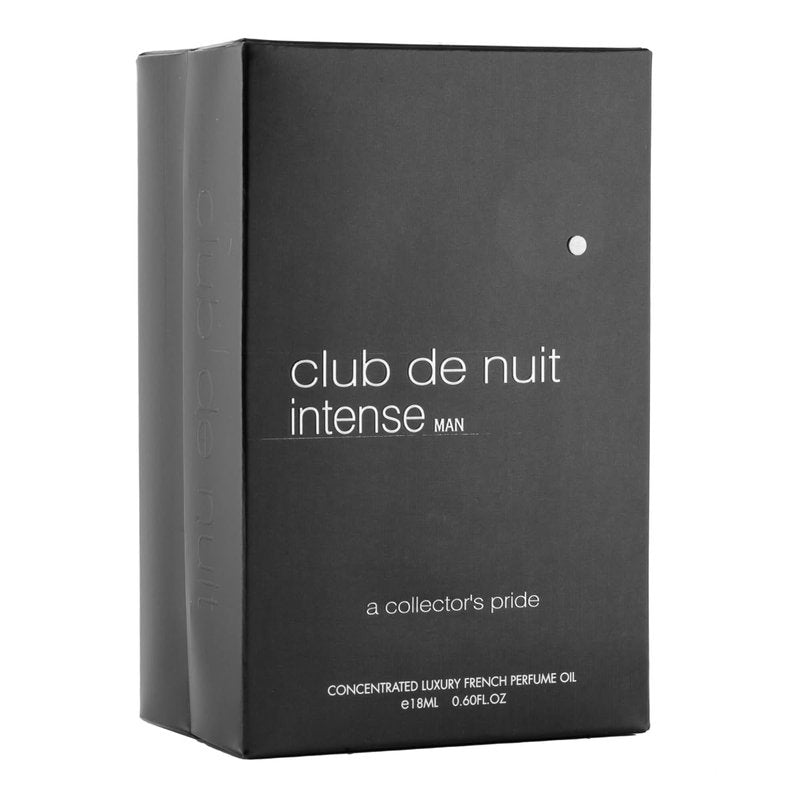 Club De Nuit Intense Perfume Oil for Men - Bergamot, Rose, Musk & Vanilla | 18ml Fragrance