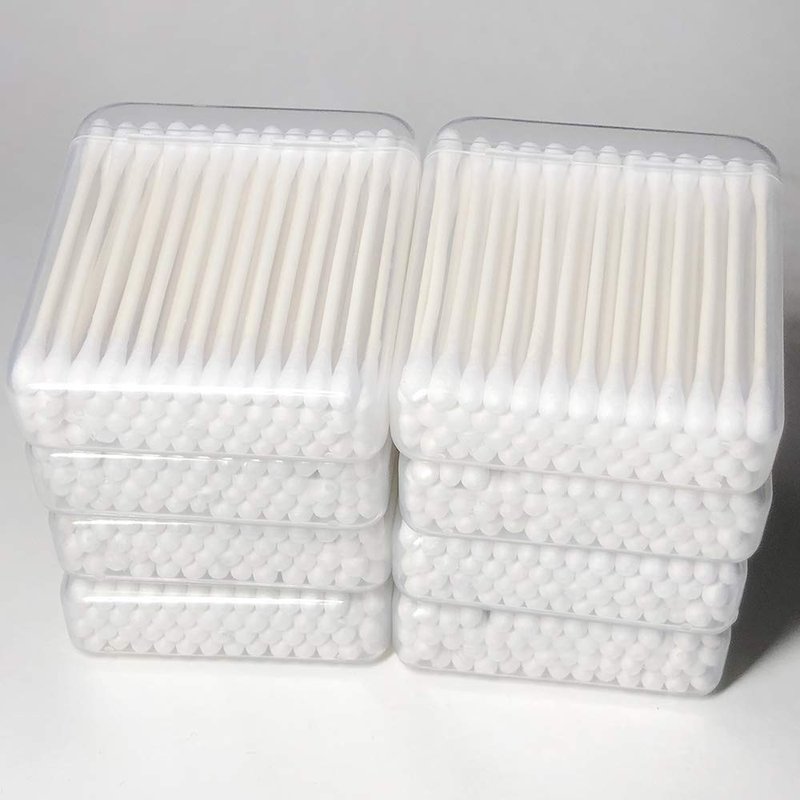 CGR Organic Cotton Swabs - 100% Cotton Double-Tipped, Compostable Travel Pack | 400 Swabs Total