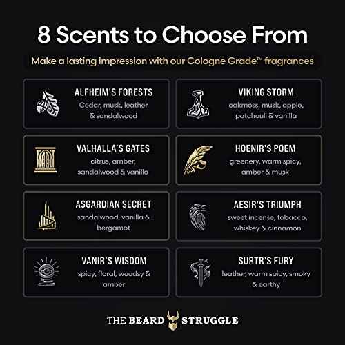 The Beard Struggle Beard Growth Kit for Men Essential Grooming Kit includes Balm, Oil, Wash, & Conditioner - Beard Grooming Kit for Men - Gold Collection - Hoenir's Poem