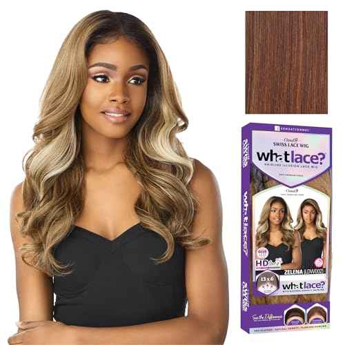 Sensationnel What Lace 13X6 Wigs - Zelena Lacefrontal Hand Tied Glueless Synthetic With Natural Density Preplucked Hairline (FLAMBOYAGECHOCOLATE)