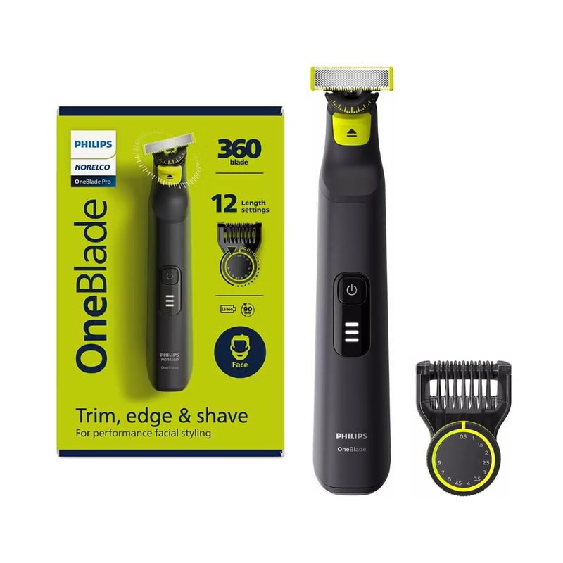 Philips OneBlade 360 Pro Hybrid Electric Trimmer, Black, QP6531/15