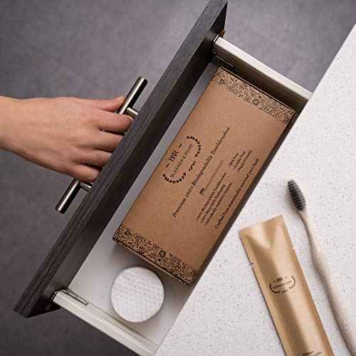 Bleeker and Rowe Biodegradable Eco-Friendly Toothbrushes - Individually Sealed - BPA Free Soft Bristles - Sustainable - Recycled Packaging (Pack of 100)