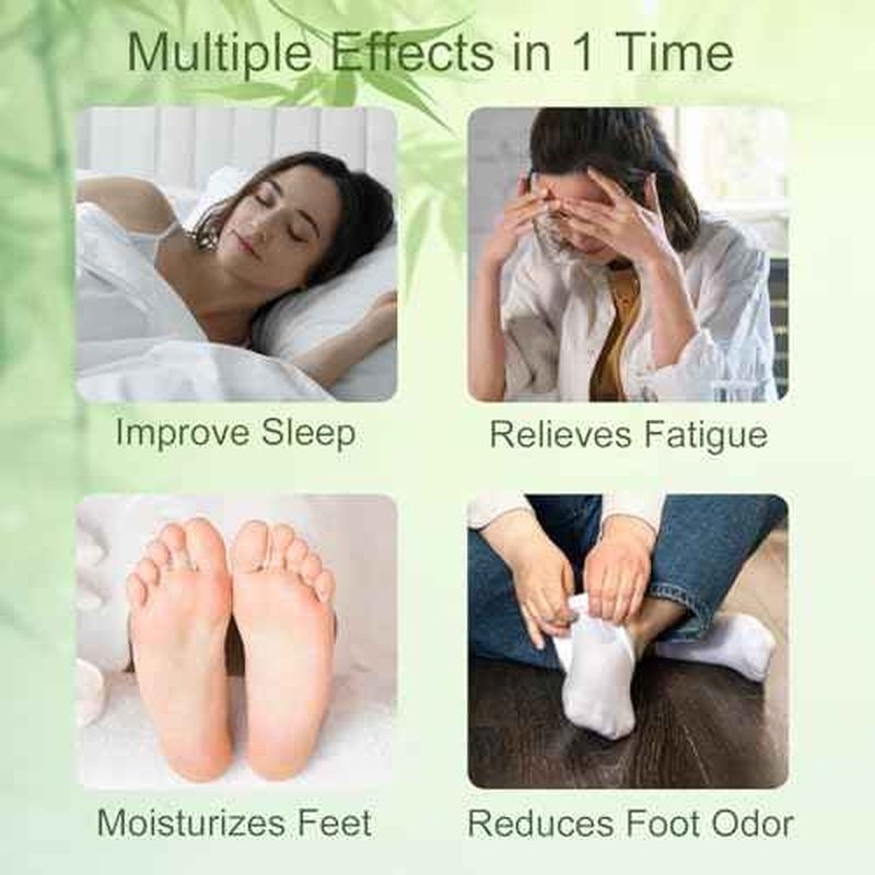 (100 Pads) Deep Cleansing Foot Pads for Better Sleep, Natural Bamboo Foot Patch | Relieve Stress, Improve Sleep and Relaxation