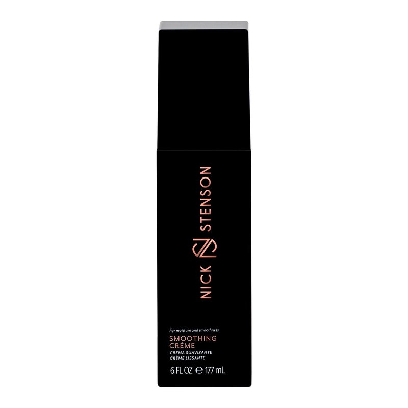 Nick Stenson Smoothing Créme, Moisturizing Anti-Humidity Hair Cream for Frizz Control & Shine - Repairs, Smooths, Strengthens & Maintains Shine for 2-3 Days, Color-Safe Vegan - 6 oz