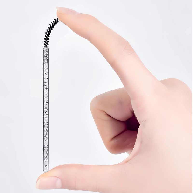 Corconess 100Pcs Mini Spoolies For Eyelash Extensions,Disposable Lash Spoolies Micro Eyebrow Brush Eyelash Spoolies Mascara Wands Lash Tech Supplies