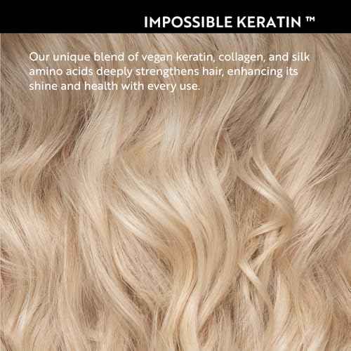 LATINUS BEAUTY RESCUE Impossible Keratin Anti-Frizz Shampoo and Conditioner Set for Dry, Damaged Hair (12 oz each)