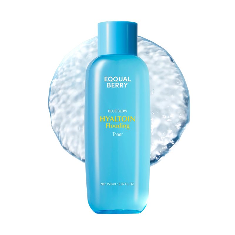 EQQUALBERRY Hyaltoin Flooding Toner | Moisture-Rich Hydrogel Toner for Deep Hydration | Cooling Essence Texture | Hyaluronic Acid & Ectoin | Makeup-Ready Skin (5.07 fl.oz / 150ml)