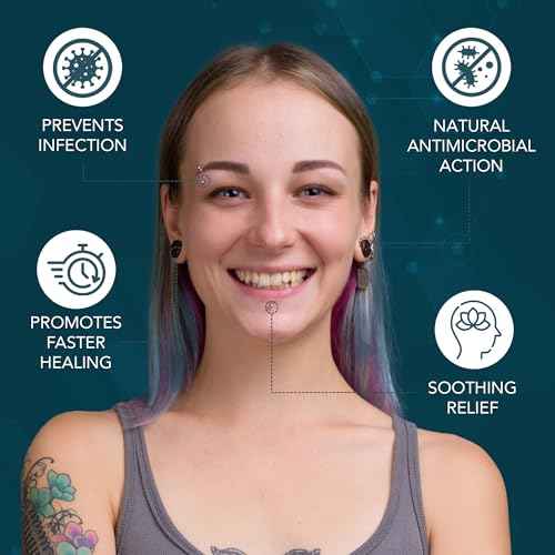 NOVEHA Piercing Aftercare Spray - Fast Cleaner Solution for Ear, Nose, and Belly Piercings - Keloid and Bump Cleaning with Hypochlorous Acid - 8 oz Bottle
