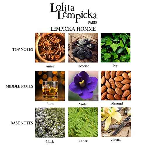 Lolita Lempicka Homme Eau De Toilette Spray for Men - Fresh Masculine Scent w/Woody Notes of Cedar, Rum, Vanilla, & Musk - Ideal for Daily Wear and Special Events