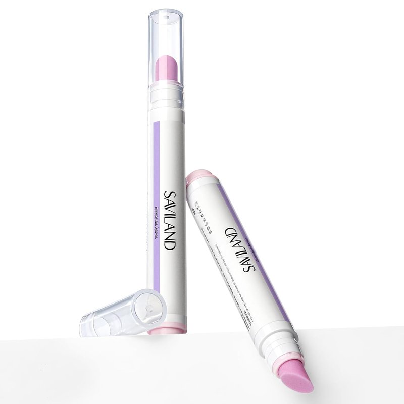 SAVILAND Cuticle Remover Pen - Ceramic Pusher & Nourishing Oil for Nail Care | 4.5ml, 2PCS