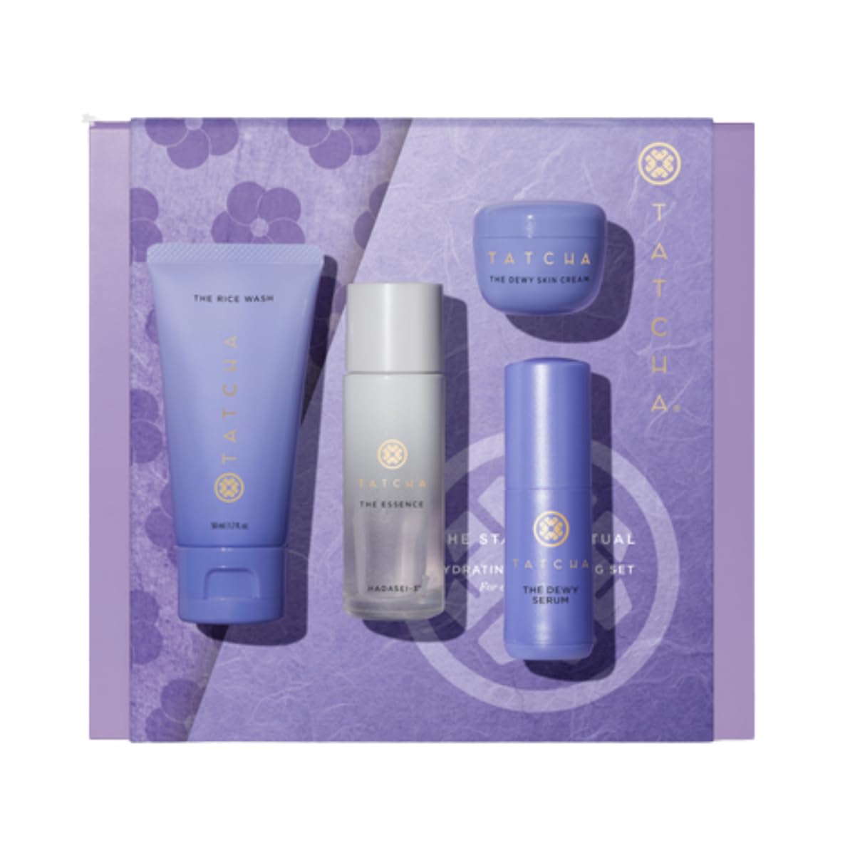 Tatcha The Starter Ritual Set - Ultra Hydrating Skincare for Dry Skin | 2-Week Intro Set