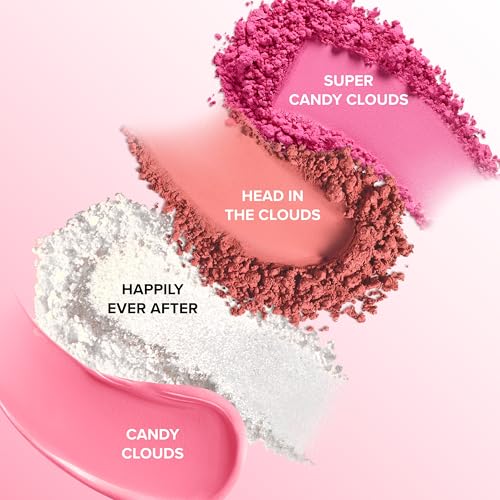 Too Faced Fairytale Crush Blush & Highlighter Set | Moon Crush Highlighter + Cloud Blush Face Palette Gift Set