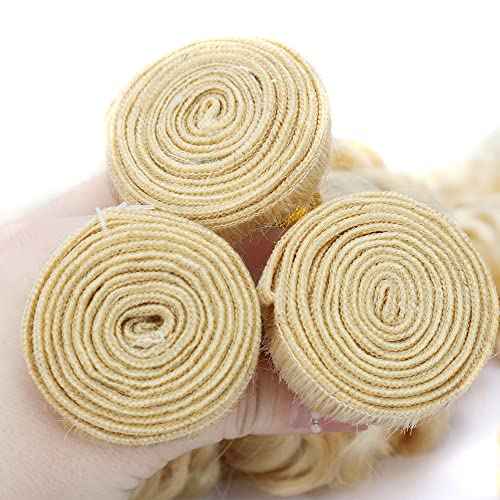 613 Deep Wave Bundles Honey Blonde Human Hair Bundles Grade 8A Brazilian Remy Hair Weaves Extensions For Women 26 28 30 Inch