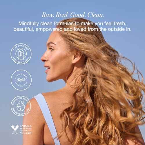Raw Sugar The Wave Maker Shampoo and Conditioner Set and Coconut + Mango Body Wash (3 Products) A Complete Haircare and Skincare Bundle