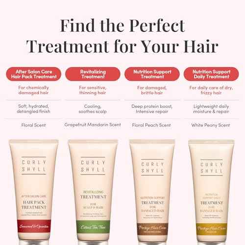 CURLYSHYLL After Salon Care Hair Pack Treatment | Deep Moisture & Care | Seaweed & Botanical Oils | Damaged Hair Treatment | 250ml