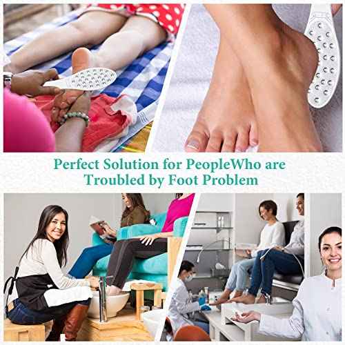 2 Pcs Stainless Steel Foot Scraper Metal Foot File Double Sided File Callus Remover Professional Feet Rasp Scrubber for Wet or Dry Skin Easy to Clean Pedicure Tool Heel
