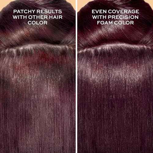John Frieda Precision Foam Colour, Deep Cherry Brown 3VR, Full-coverage Hair Color Kit, Anti-Fade Gray Coverage, Deep Color Saturation Hair Dye, Pack of 2