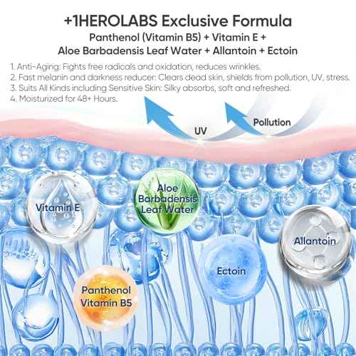 Hyaluronic Acid Serum for Face with Vitamin B5, C, E & Niacinamide, Hydrating & Plumping Face Serum for Sensitive Skin, Fragrance-Free 2 Fl Oz