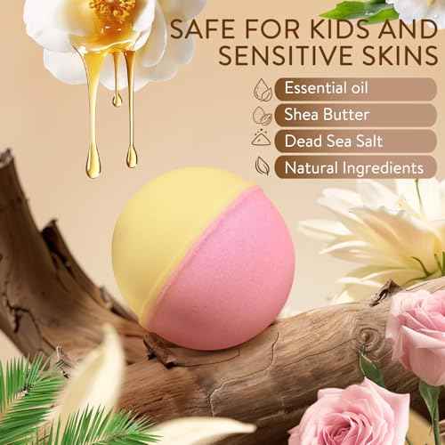 Bath Bombs for Women, 20 Pcs Natural Bath Bombs Spa Gift Set with 10 Unique Scents, Handmade Fizzies with Shea Butter for Dry Skin Moisturizing, Organic Relaxing Bubble Bath, Ideal Gift for Mom Wife