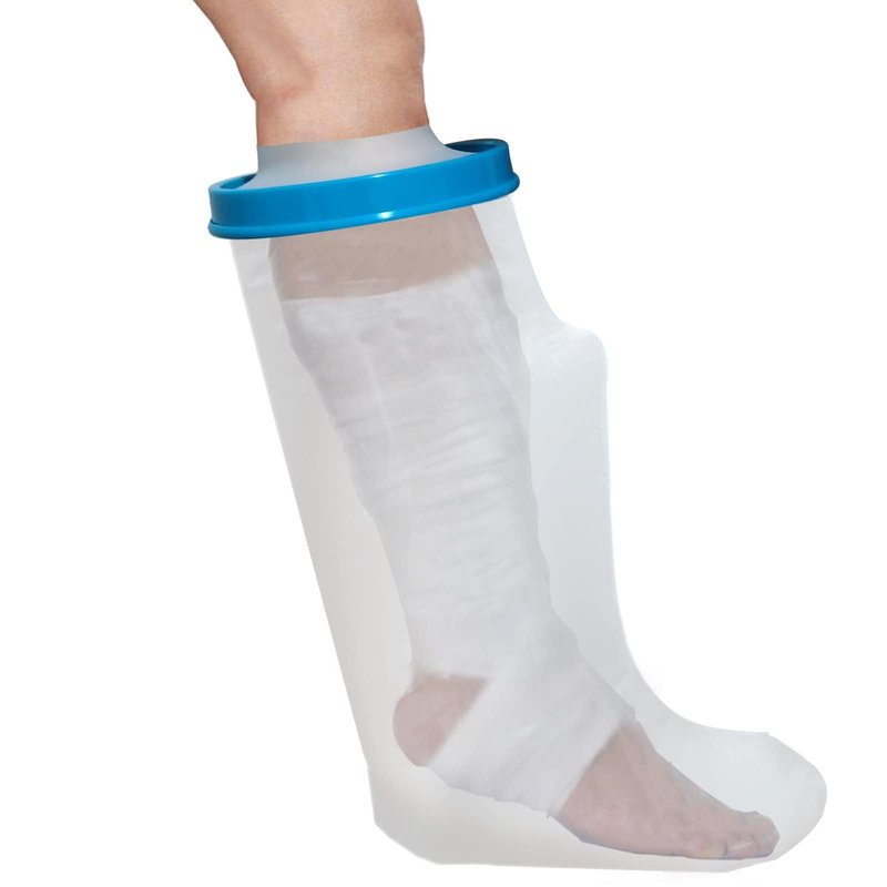 Tideshake - Waterproof Leg Cast Cover for Showering, Reusable Adult Short Leg Cast Protector, Cast Covers for Shower Leg, Cast Bag for Shower, Cast Cover for Showering Foot