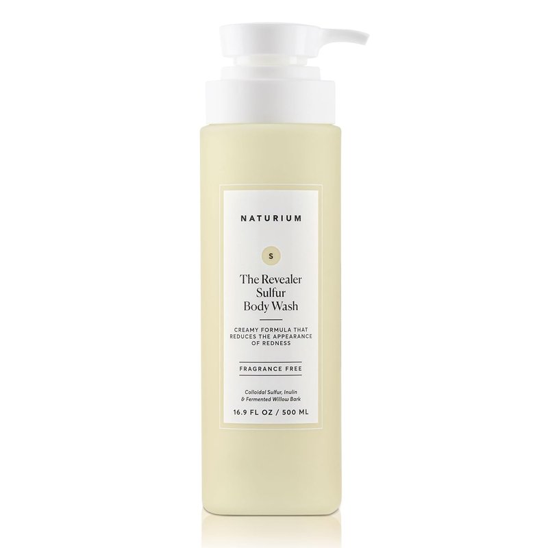 Naturium Body Wash - Clarifying Skincare with Sulfur & Aloe Vera | 500 mL / 16.9 fl oz