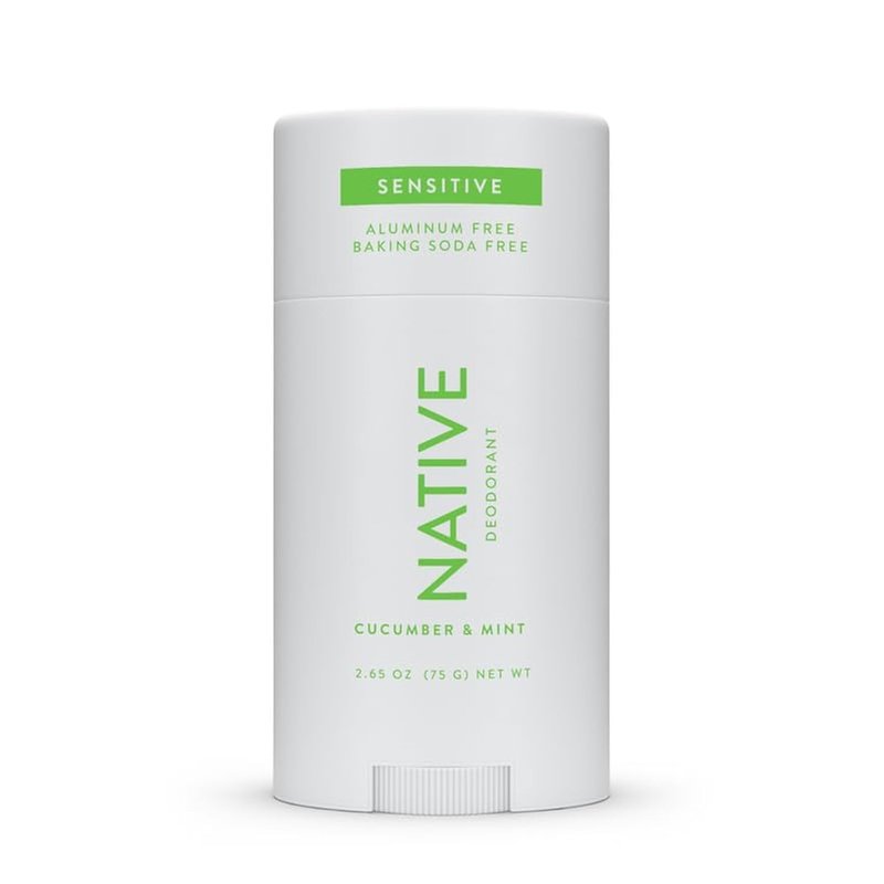 Native Sensitive Deodorant - 72-Hour Odor Control | Aluminum-Free, Naturally Derived Ingredients, Cucumber & Mint