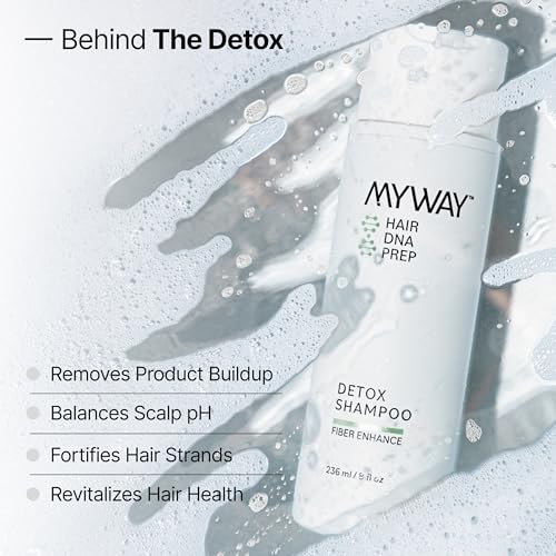 My Way Hair DNA Detox Shampoo ? Deep Clarifying Formula for Product Buildup, Scalp Health Balance, and Damage Repair ? Paraben, Phthalate, Sulfate, and Cruelty-Free Hair Care (8 oz)