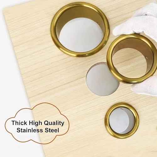 Hair Styling Station Dryer Curling Iron Appliance Hot Iron Tools Holder Tube (Golden, 3inch, 2inch, 1.5inch, 1.78inch)