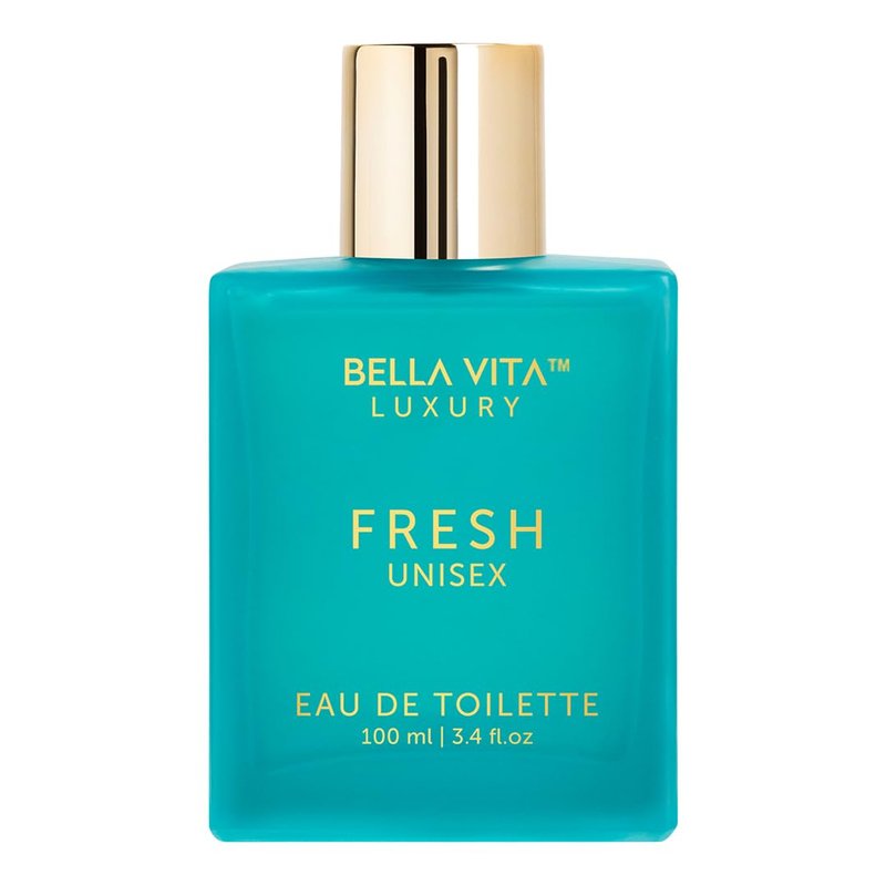 Bellavita Luxury FRESH Eau de Toilette | 100 ml (3.4 fl.oz.) | Perfume for Men and Women | Fresh, Sweet Almond, Lavender, Ylang-Ylang Notes | Long Lasting Unisex Fragrance