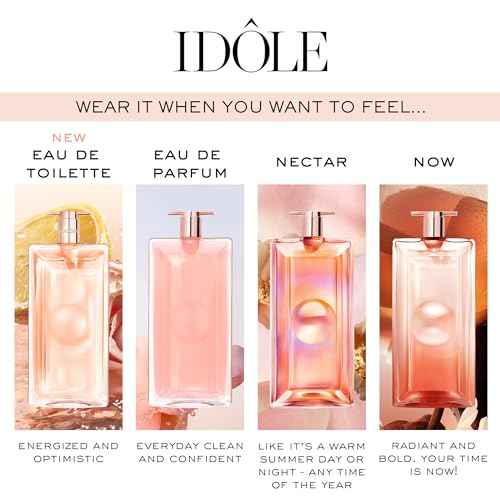 Lanc?me Id?le Eau de Toilette - Fresh & Energizing Women's Perfume - Long Lasting Fragrance with Notes of Green Tea, Blooming Roses & Fresh Bergamot