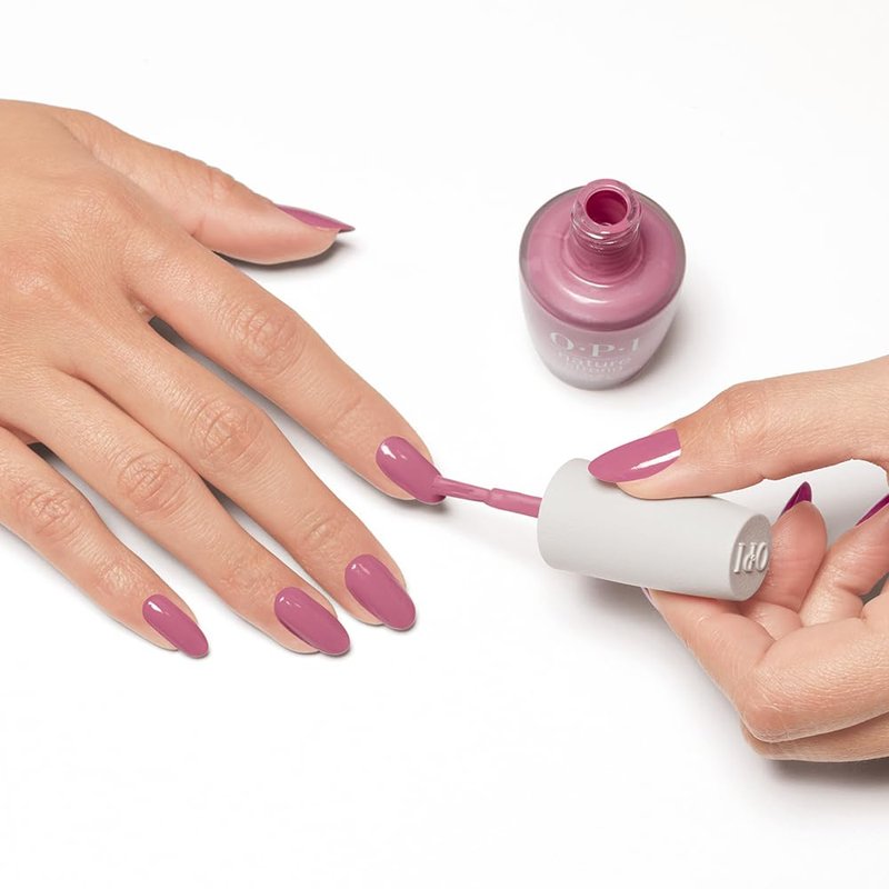 OPI Nature Strong Knowledge is Flower | Opaque Soft Pink Crème Natural Origin Nail Polish | Plant Based, Vegan, Cruelty Free