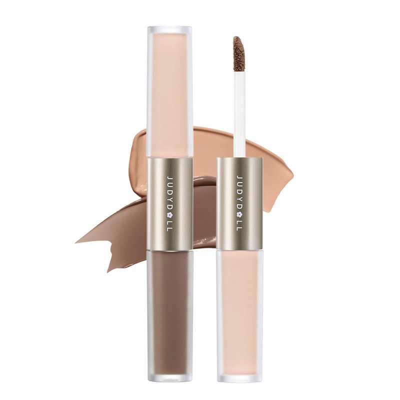 JUDYDOLL Liquid Contour & Under Eye Brightening,Highlighter, Buildable, Ultra-Blendable Contour, Fcae Contouring Liquid (06 Tan With Warm Undertones)