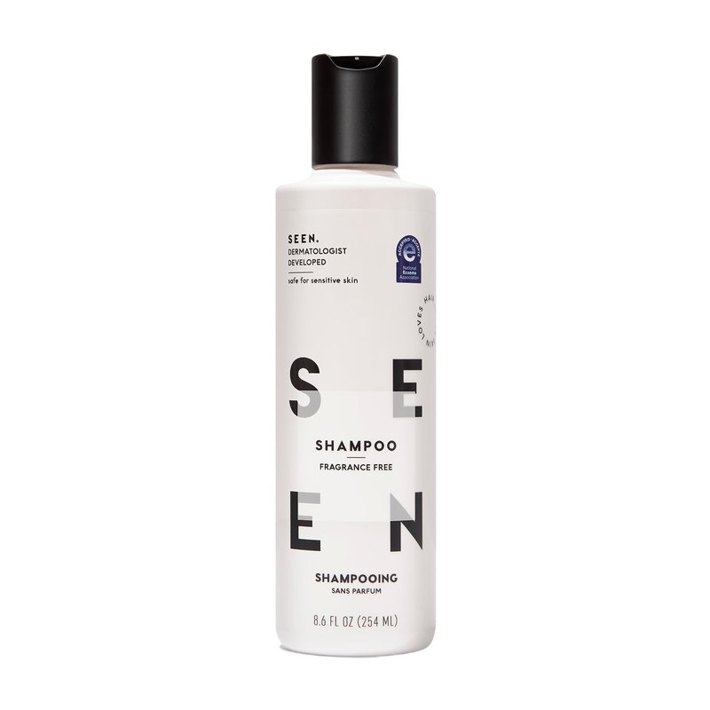 SEEN Shampoo - Fragrance-Free Non-Comedogenic Hair Care for Sensitive, Eczema & Acne-Prone Skin