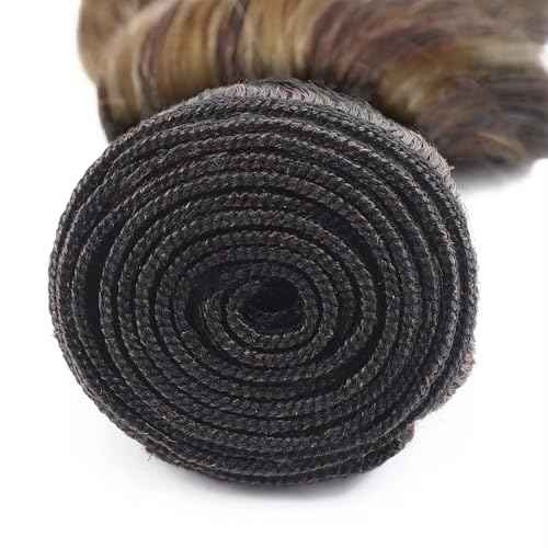28 30 32 inch P4/27 Human Hair Bundles Ombre Highlight Water Wave Bundles Honey Brown Human Hair Bundle Blonde and Brown Color