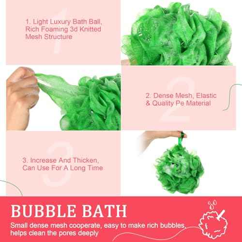 12 Pcs Thanksgiving Bath Loofah Sponge Orange Harvest Loofah Exfoliating Body Scrubber Shower Sponge 50g Mesh Shower Pouf Balls Gift Set for Women Men Bathing Accessories