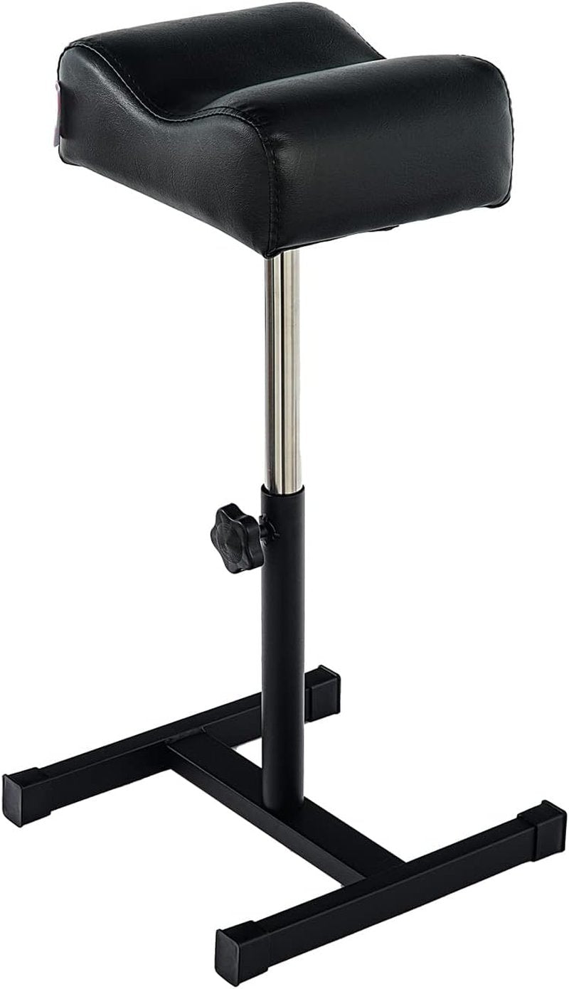 Adjustable Height Pedicure Manicure Footrest - Spa Salon Nail Care | Black
