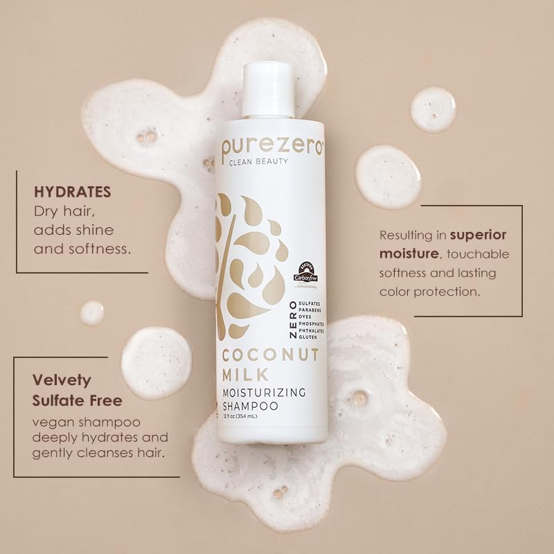 Coconut Milk Shampoo & Conditioner Set | Vegan, Cruelty-Free, Intense Hydration - Zero Sulfates & Parabens