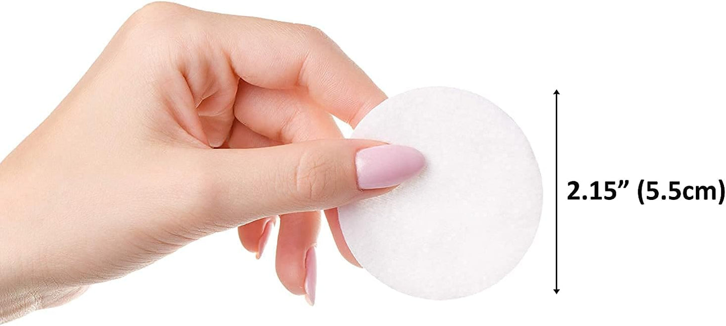 SoulSation Organic Cotton Rounds - Lint-Free Makeup Remover Pads, 400 Count for Gentle Cleansing