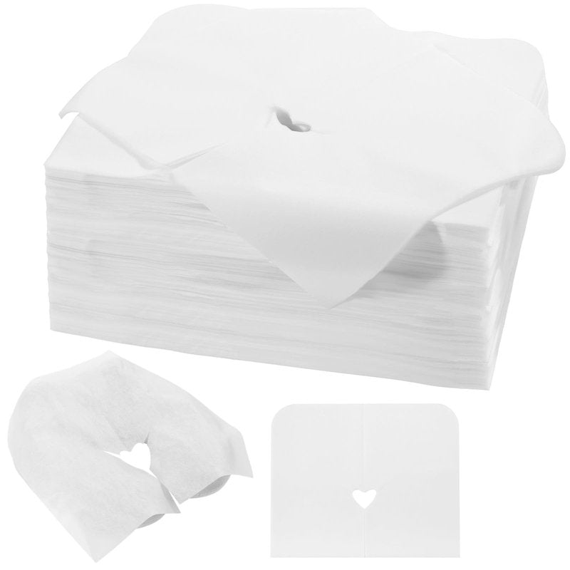 1000PCS Disposable Face Cradle Covers, Disposable Massage Table Cover, Single Use Massage Bed Headrest Cushion Cover, Professional Massage Chair Face Cover for Skincare Beauty Salons