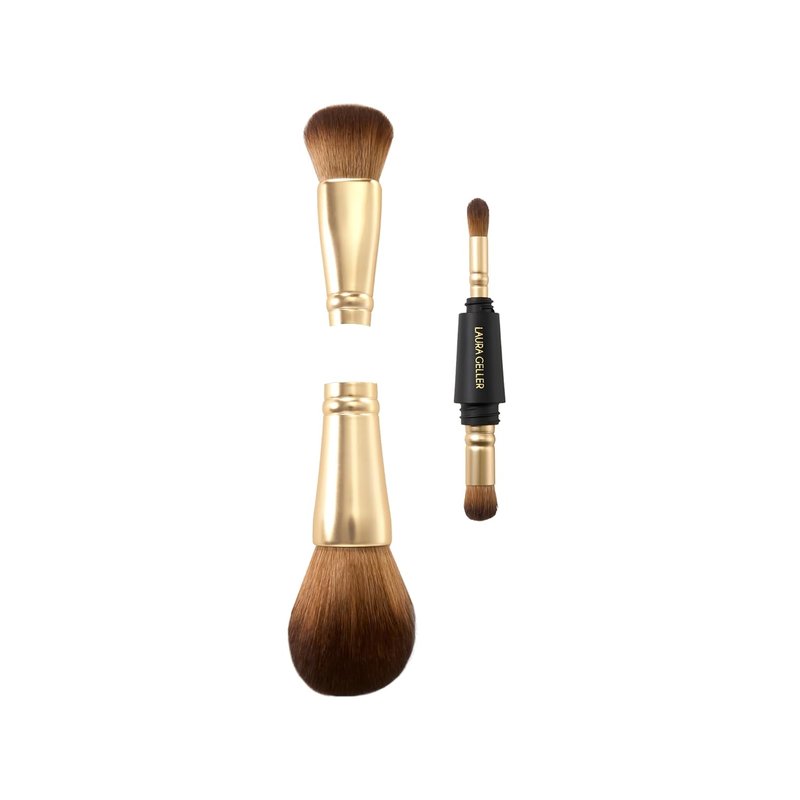 Laura Geller New York | Professional Makeup Brushes Set - 20 Cruelty-Free 4-in-1 Travel Brushes