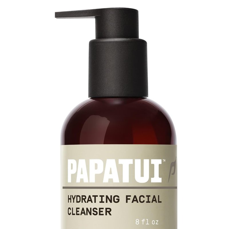 PAPATUI Hydrating Men's Face Cleanser - Niacinamide & Hyaluronic Acid | Unscented | 8 oz