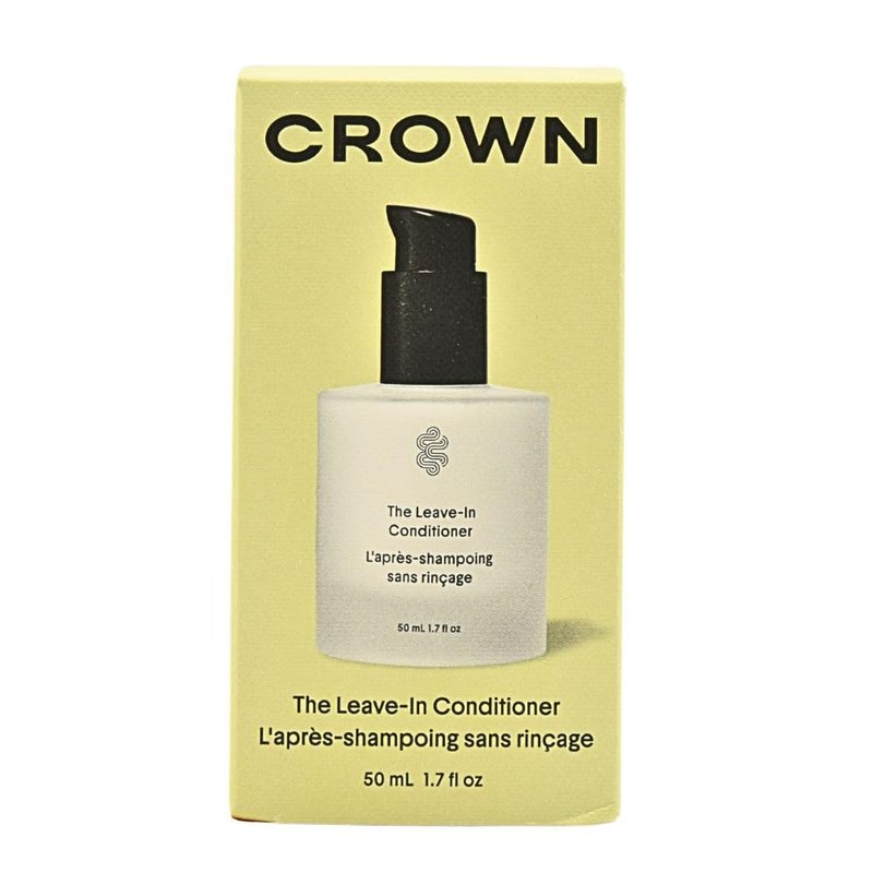 CROWN AFFAIR Mini Leave-In Conditioner Cream 1.7 oz - Lightweight Hydrating Anti-Frizz Formula for Fine, Damaged Hair | Curl Enhancer, Heat Protectant, Vegan & Cruelty-Free