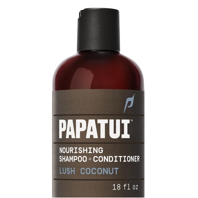 PAPATUI by Dwayne Johnson 2-in-1 Nourishing Shampoo & Conditioner for Men - Sulfate-Free, Lush Coconut, 18 oz
